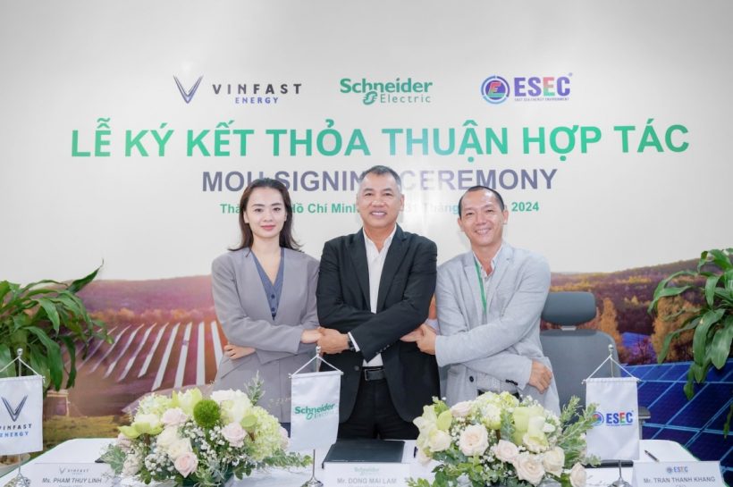 VinFast Energy hợp tác thúc đẩy quản lý năng lượng với Schneider Electric và ESEC